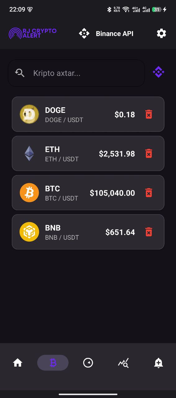 RJ Crypto Alert Screenshot 1